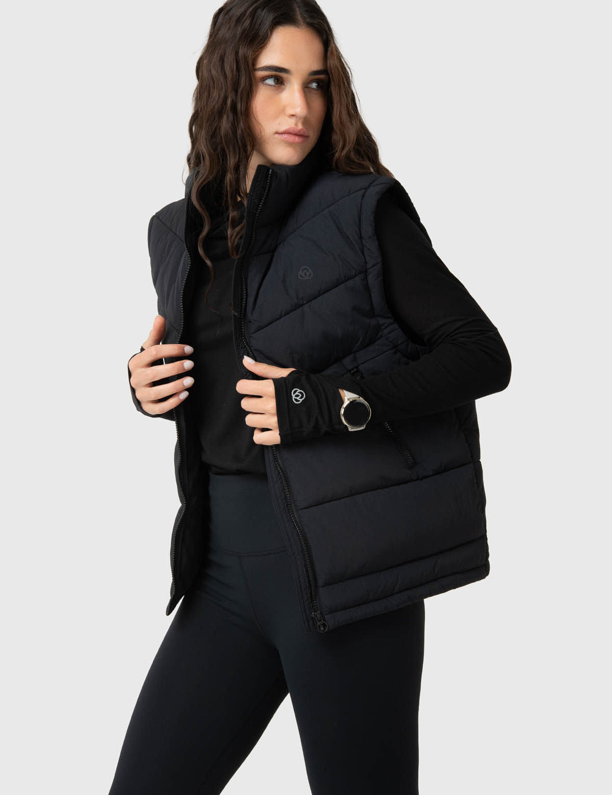 Parka Mujer Sleeveles Negra Bsoul