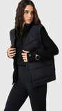 Parka Mujer Sleeveles Negra Bsoul