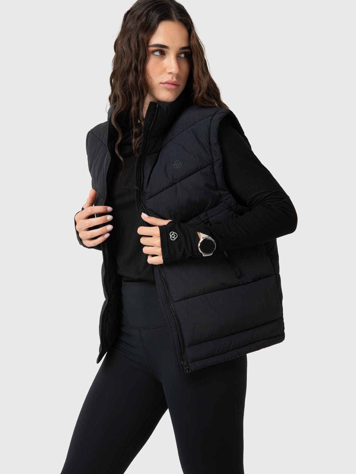 Parka Mujer Sleeveles Negra Bsoul