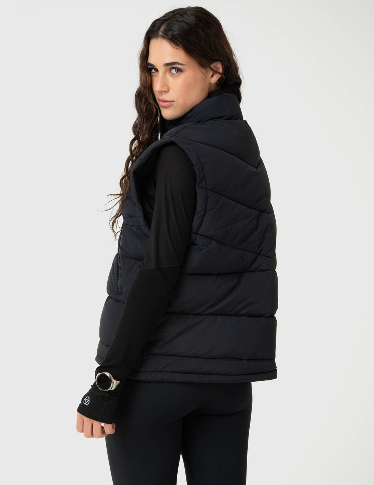 Parka Mujer Sleeveles Negra Bsoul
