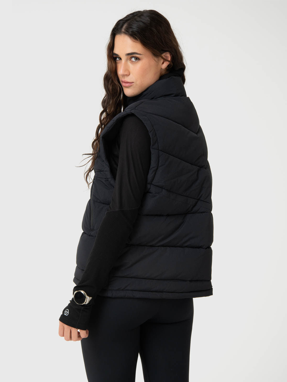 Parka Mujer Sleeveles Negra Bsoul