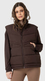 Parka Mujer Sleeveles Café Bsoul