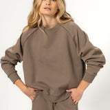 Poleron Mujer Balloon Taupe BSoul