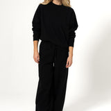 Poleron Mujer Balloon Negro BSoul