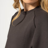 Poleron Mujer Balloon Gris BSoul