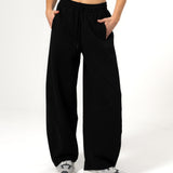 Pantalón Mujer Balloon Negro Bsoul