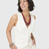 Gilet Lino Crudo Bsoul