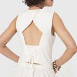Gilet Lino Crudo Bsoul
