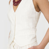 Gilet Lino Crudo Bsoul