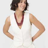 Gilet Lino Crudo Bsoul