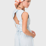 Gilet Lino Celeste Bsoul