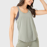 Polera Mujer Training Tank Verde Bsoul