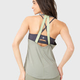 Polera Mujer Training Tank Verde Bsoul