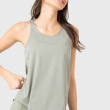 Polera Mujer Training Tank Verde Bsoul