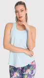 Polera Mujer Training Tank Celeste Bsoul