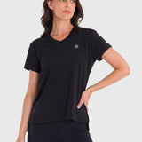 Polera Mujer V Neck Negro Bsoul