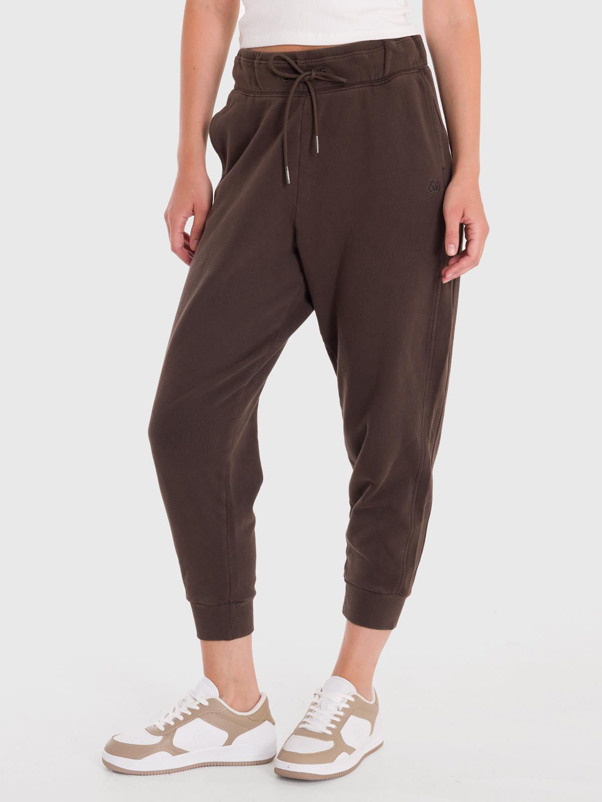 Pantalón Mujer Jogger Pant Creta Café Bsoul