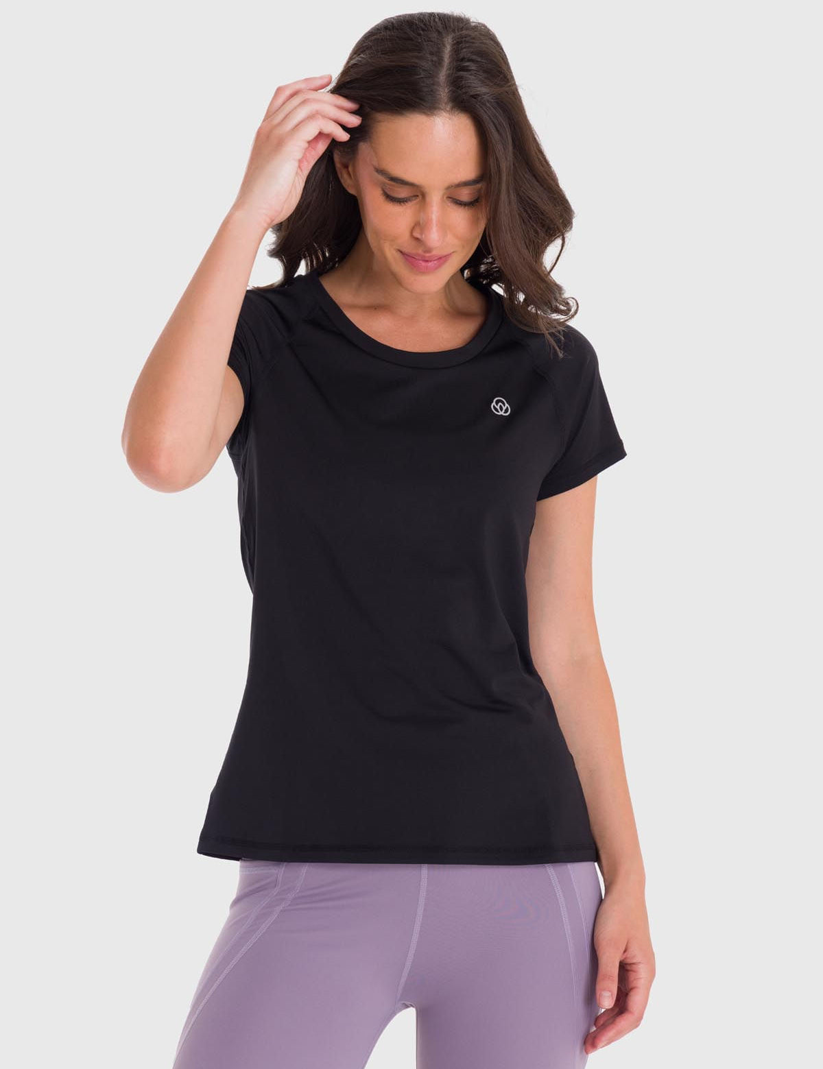 Polera MC Mujer T-Shirt Round Neck Negro Bsoul