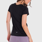 Polera MC Mujer T-Shirt Round Neck Negro Bsoul