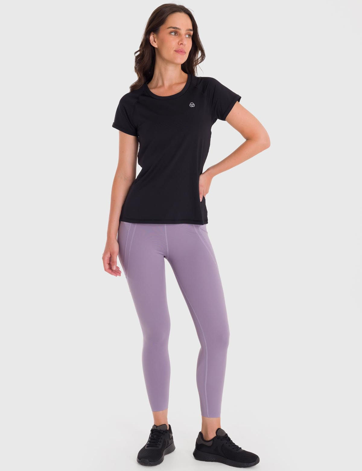Polera MC Mujer T-Shirt Round Neck Negro Bsoul