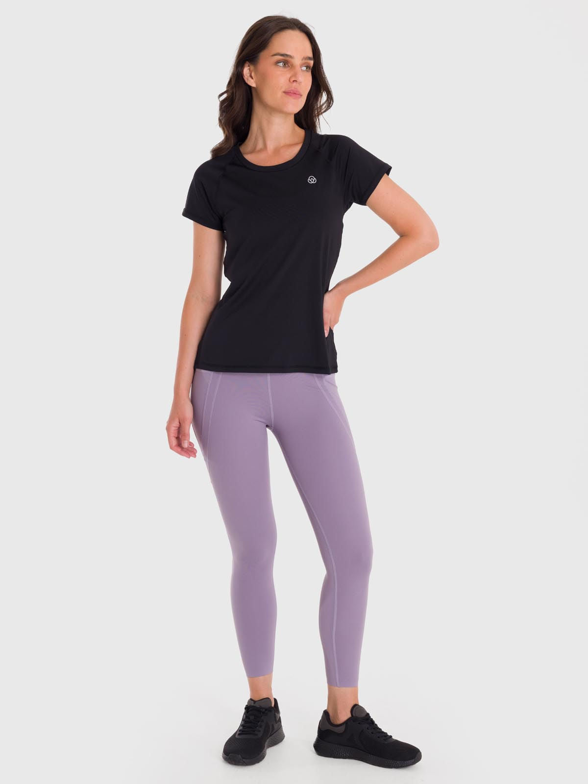 Polera MC Mujer T-Shirt Round Neck Negro Bsoul