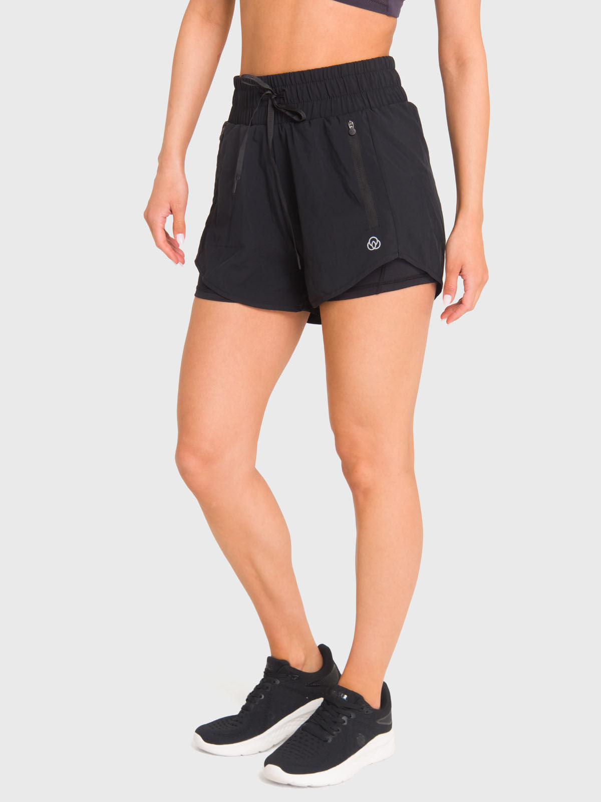 Short Mujer W/Inn Leg Zoe Negro Bsoul