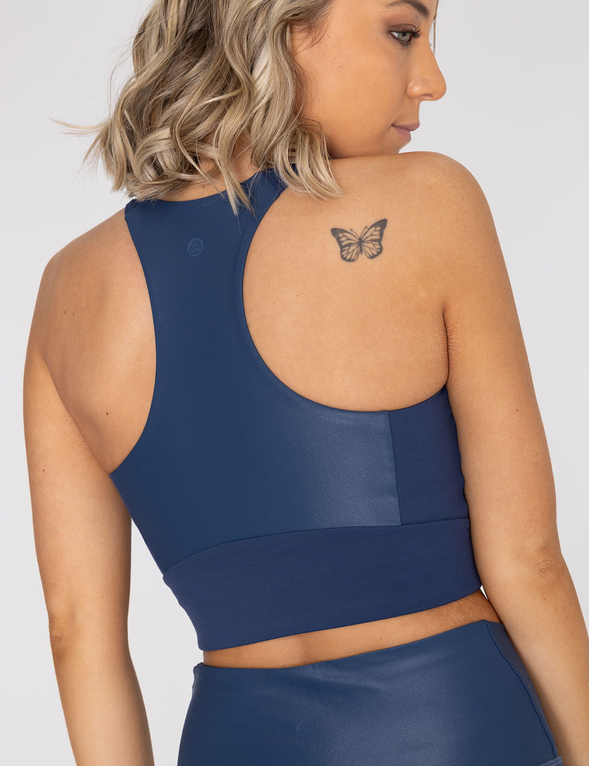 Crop Top Mujer Elia Azul Bsoul