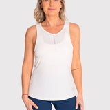 Polera Mujer Vest Blanca Negra