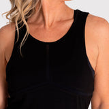 Polera Mujer Vest Irene Negra