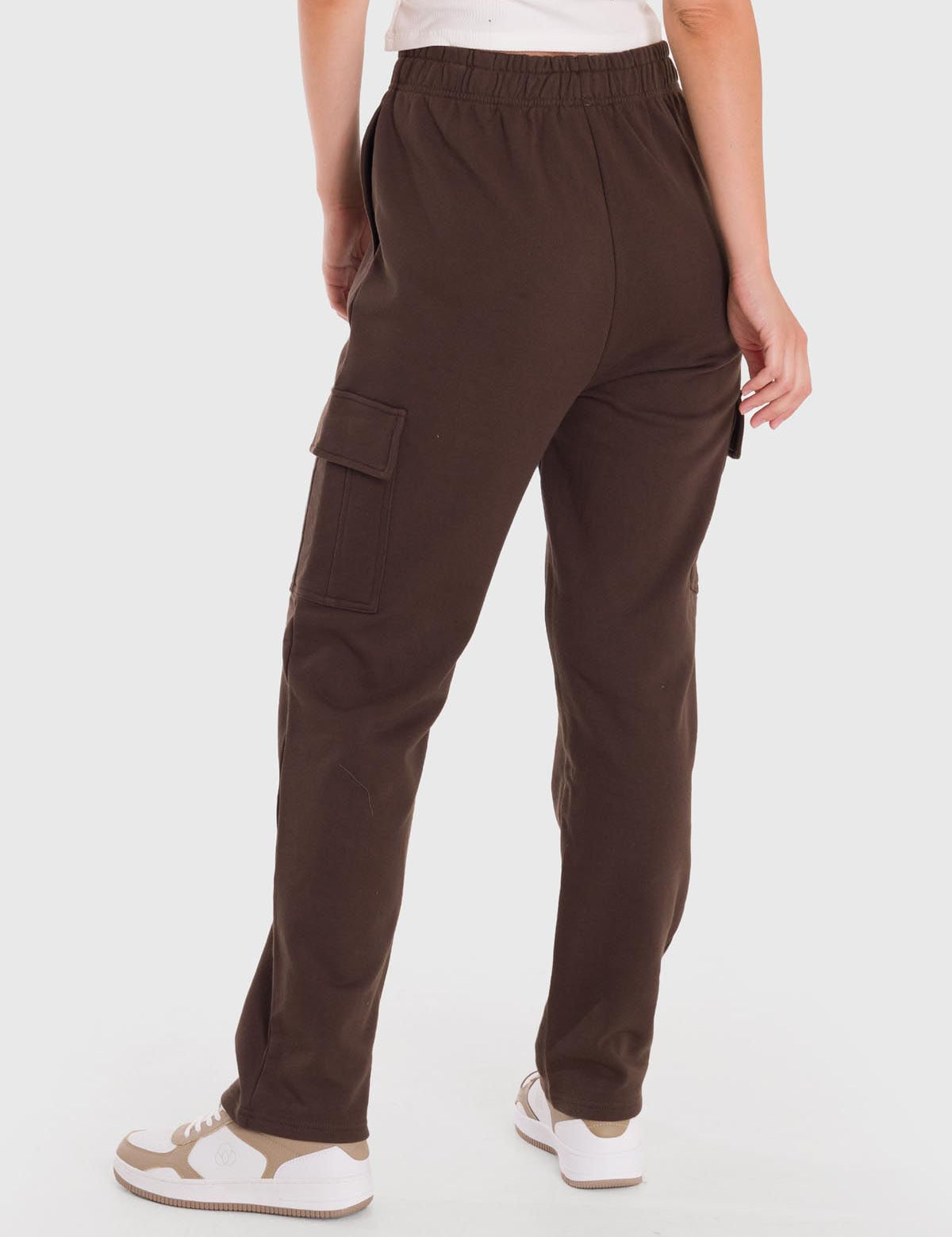 Pantalón Mujer Cargo Café Bsoul