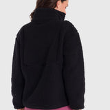 Polar Mujer Full Zip Sherpa Negro Bsoul