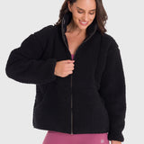 Polar Mujer Full Zip Sherpa Negro Bsoul