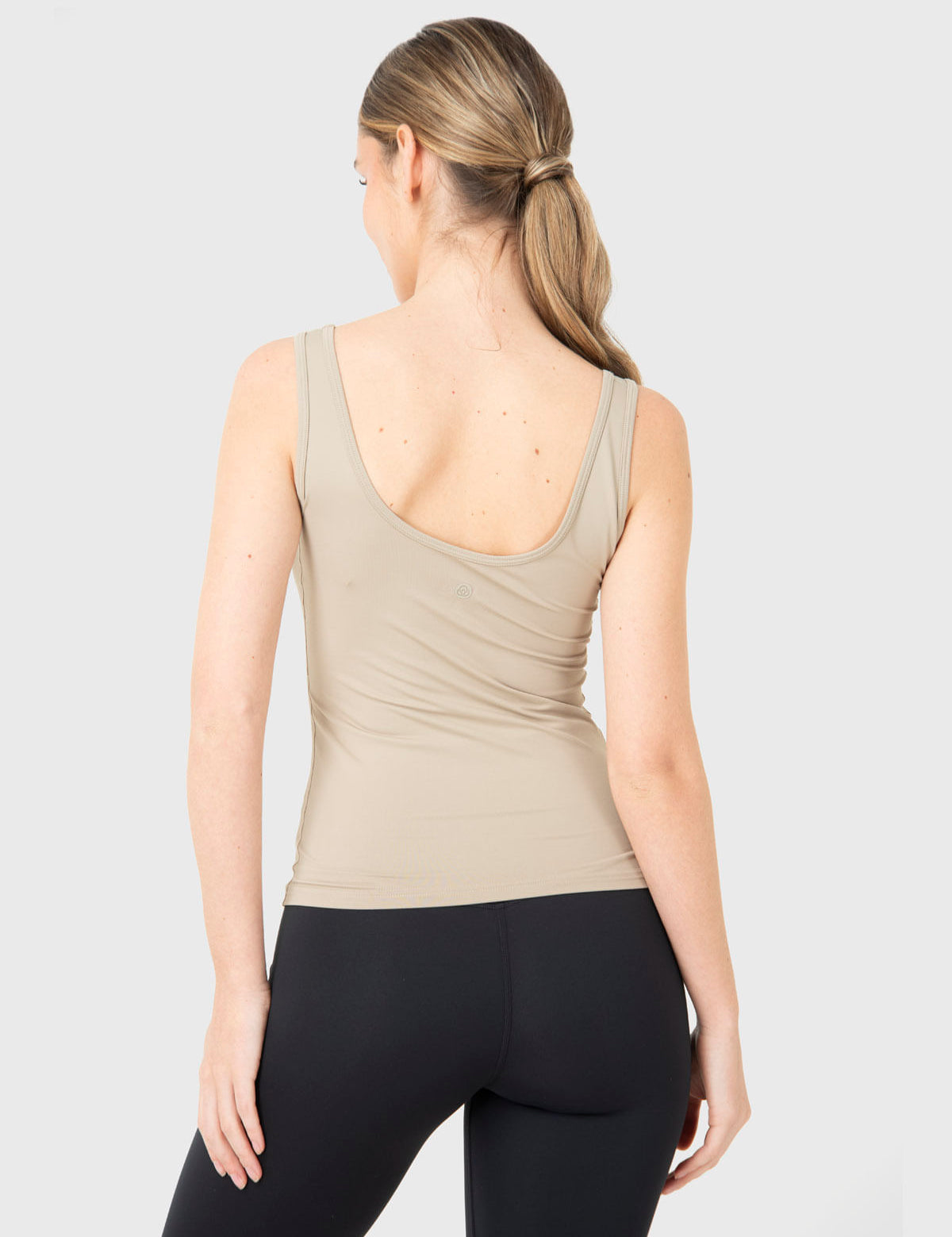 Polera Mujer Tank Seamless Beige Bsoul