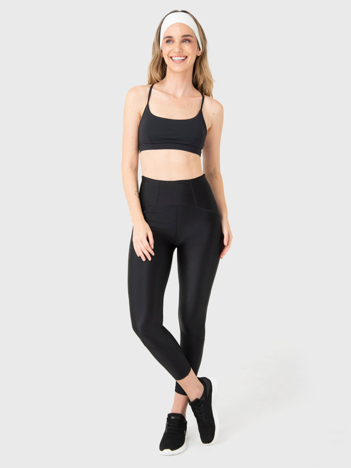 Calza Mujer Shimmer Negro Bsoul