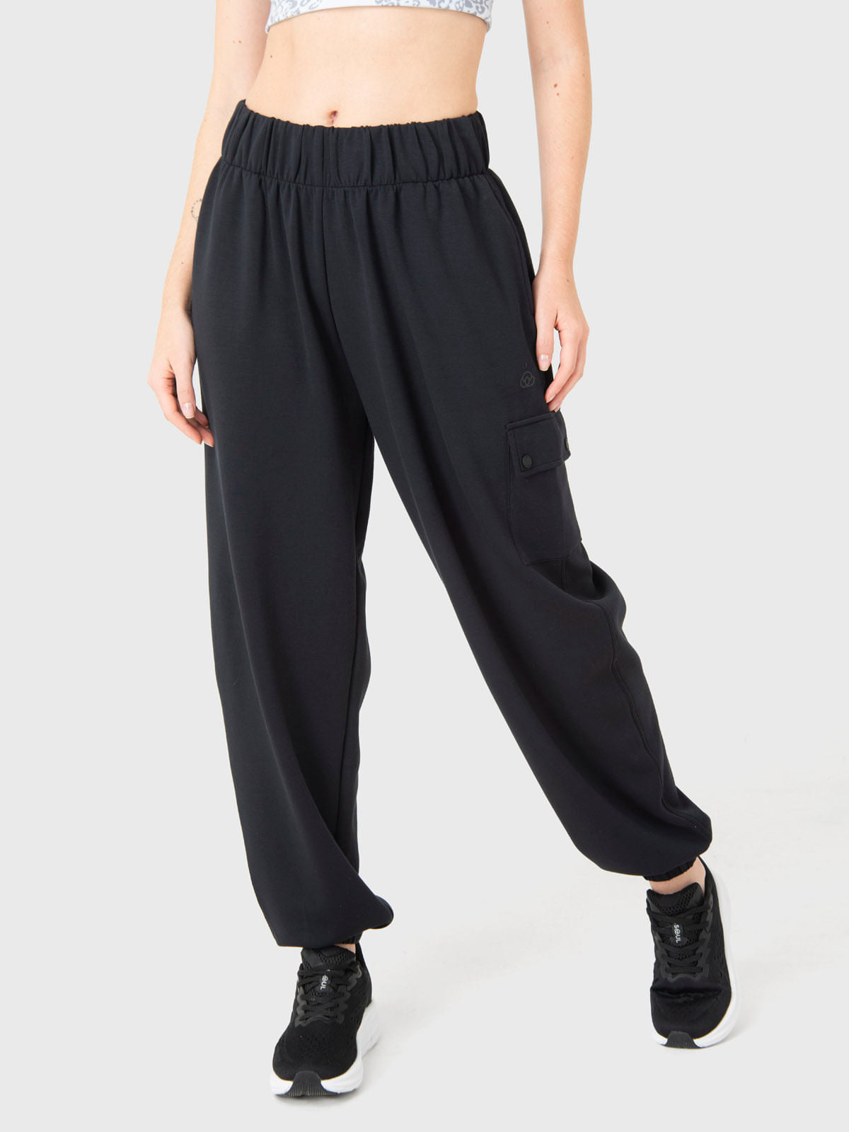 Pantalón Mujer Luna Negro Bsoul