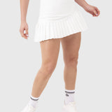 Falda Mujer Plisada Blanca Bsoul
