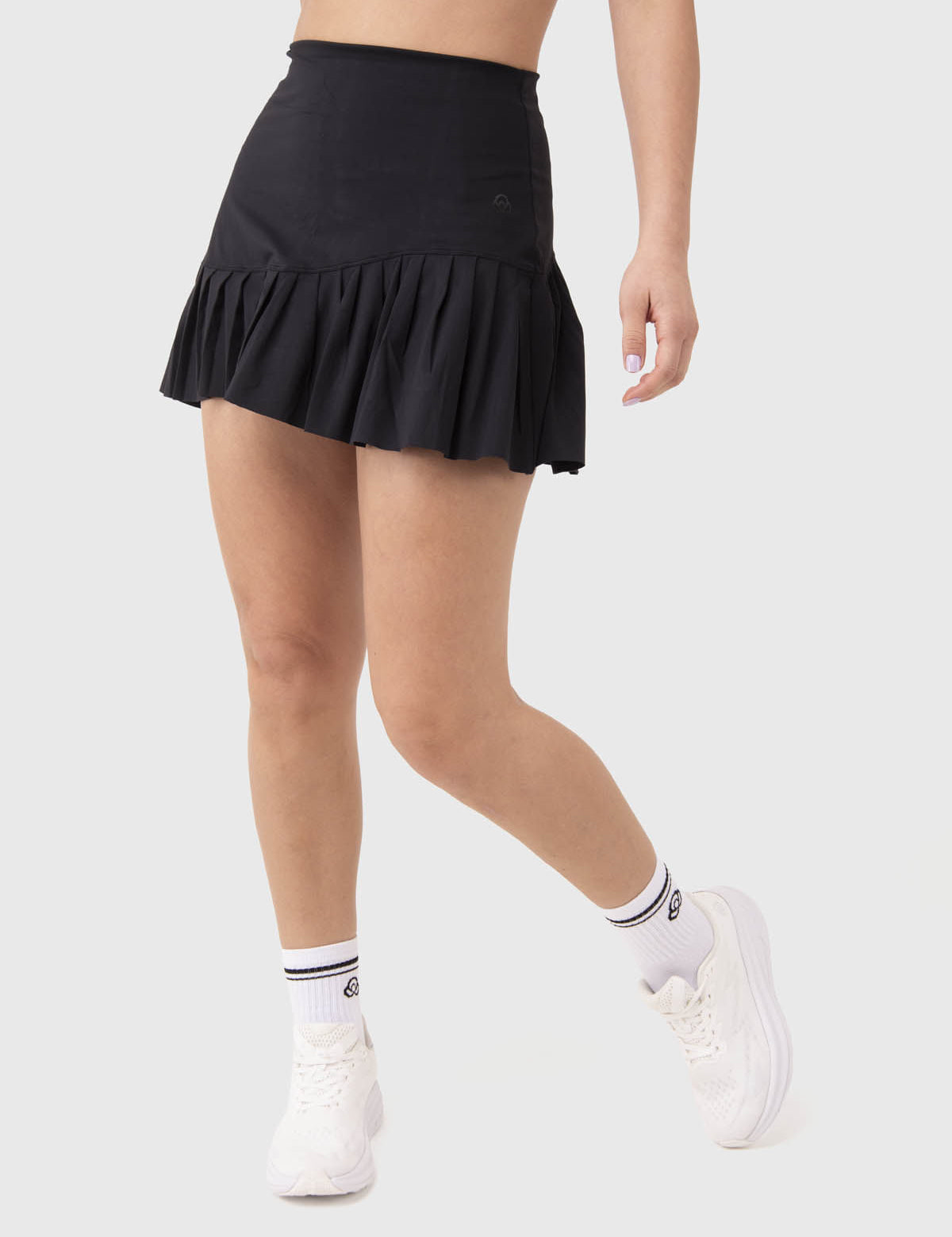 Falda Mujer Plisada Negra Bsoul