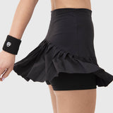 Falda Mujer Plisada Negra Bsoul