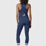 Polera Mujer Burn Out Tank Azul Bsoul