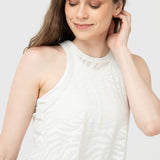 Polera Mujer Burn Out Tank Crudo Bsoul