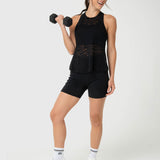 Polera Mujer Burn Out Tank Negra Bsoul