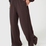 Pantalón Mujer Modal Aloe Café Bsoul