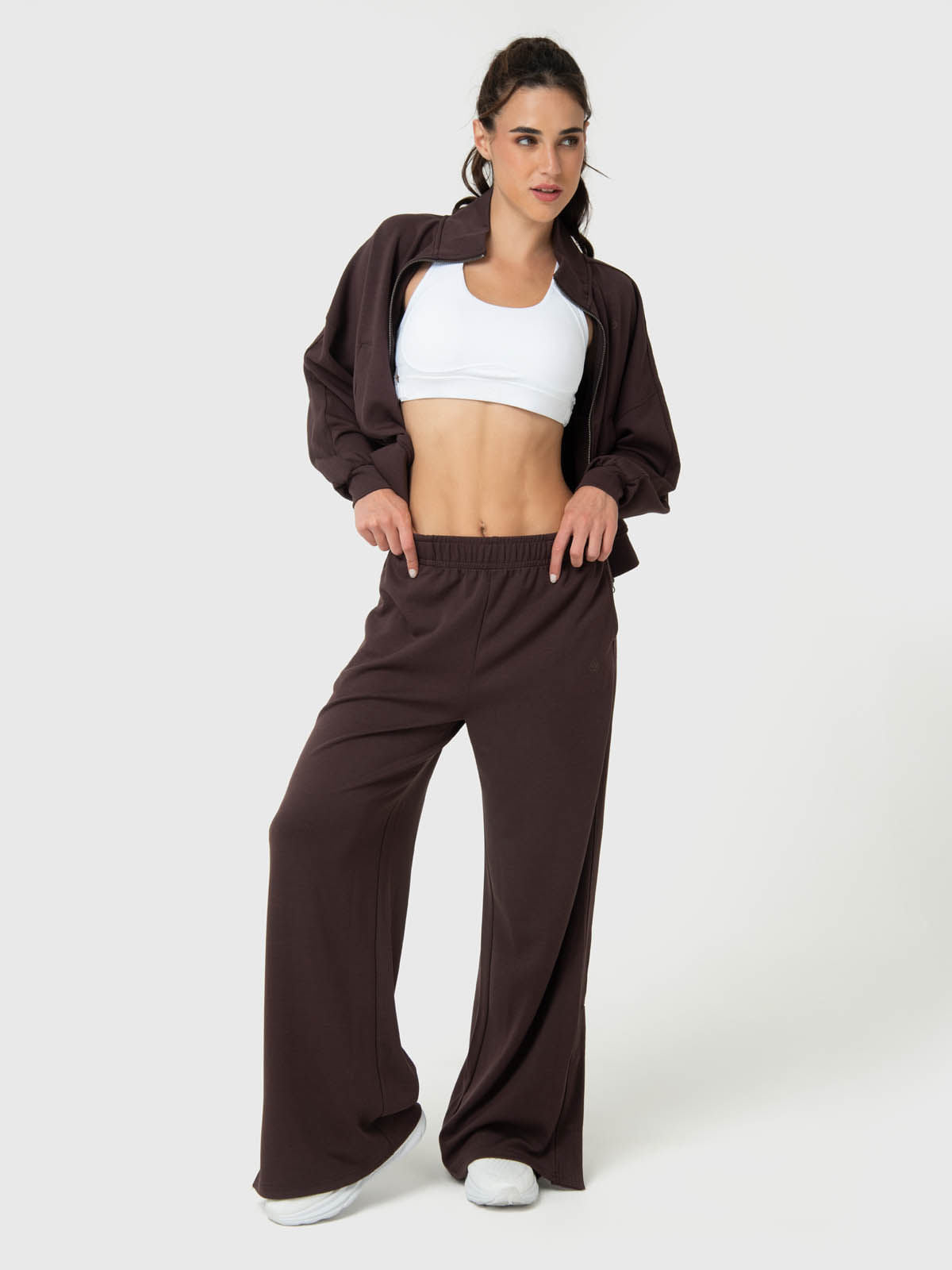 Pantalón Mujer Modal Aloe Café Bsoul