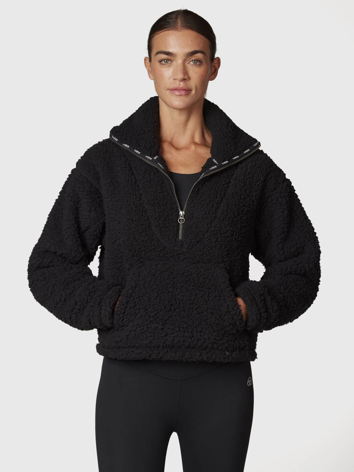 Polar Mujer Sherpa Negro Bsoul