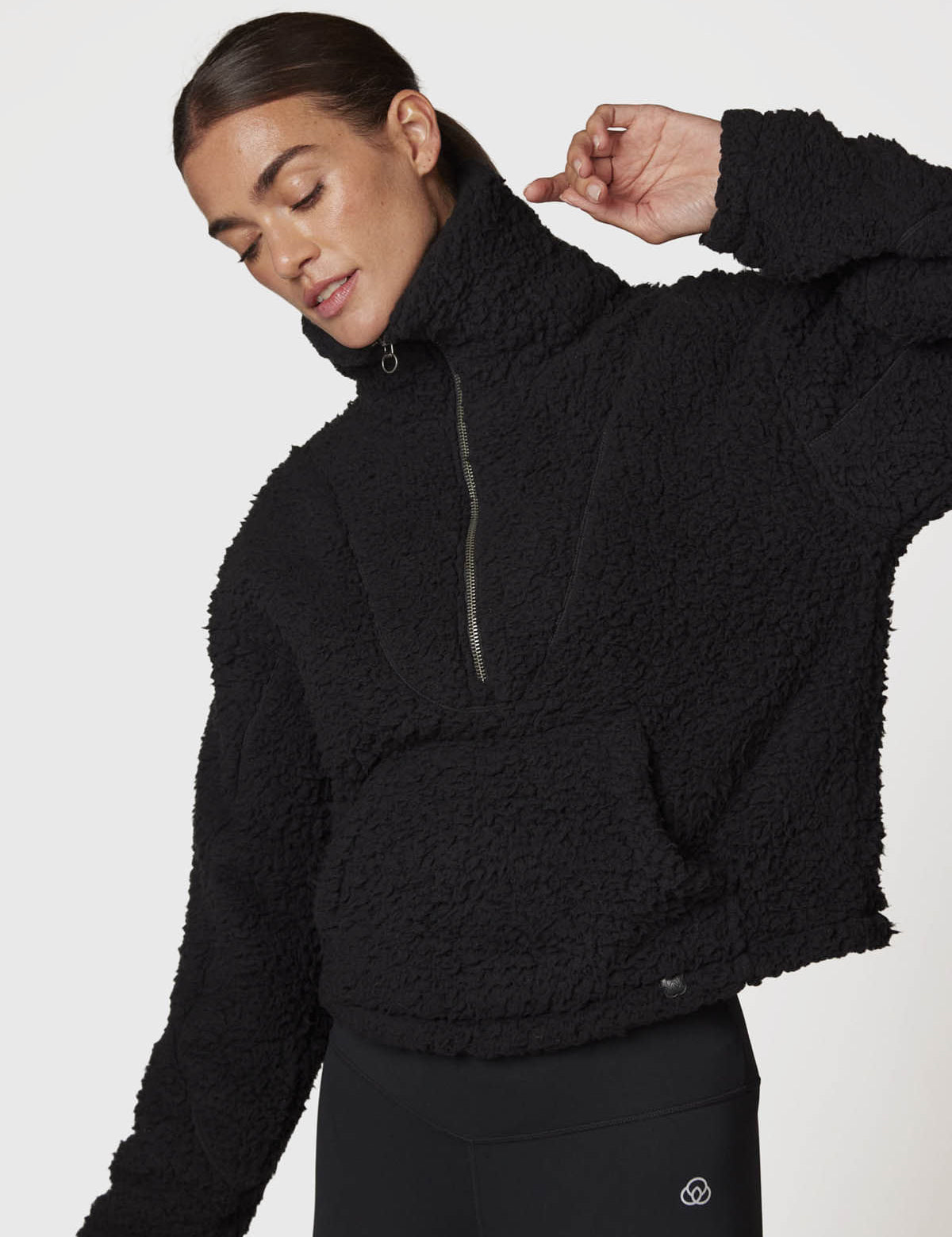 Polar Mujer Sherpa Negro Bsoul