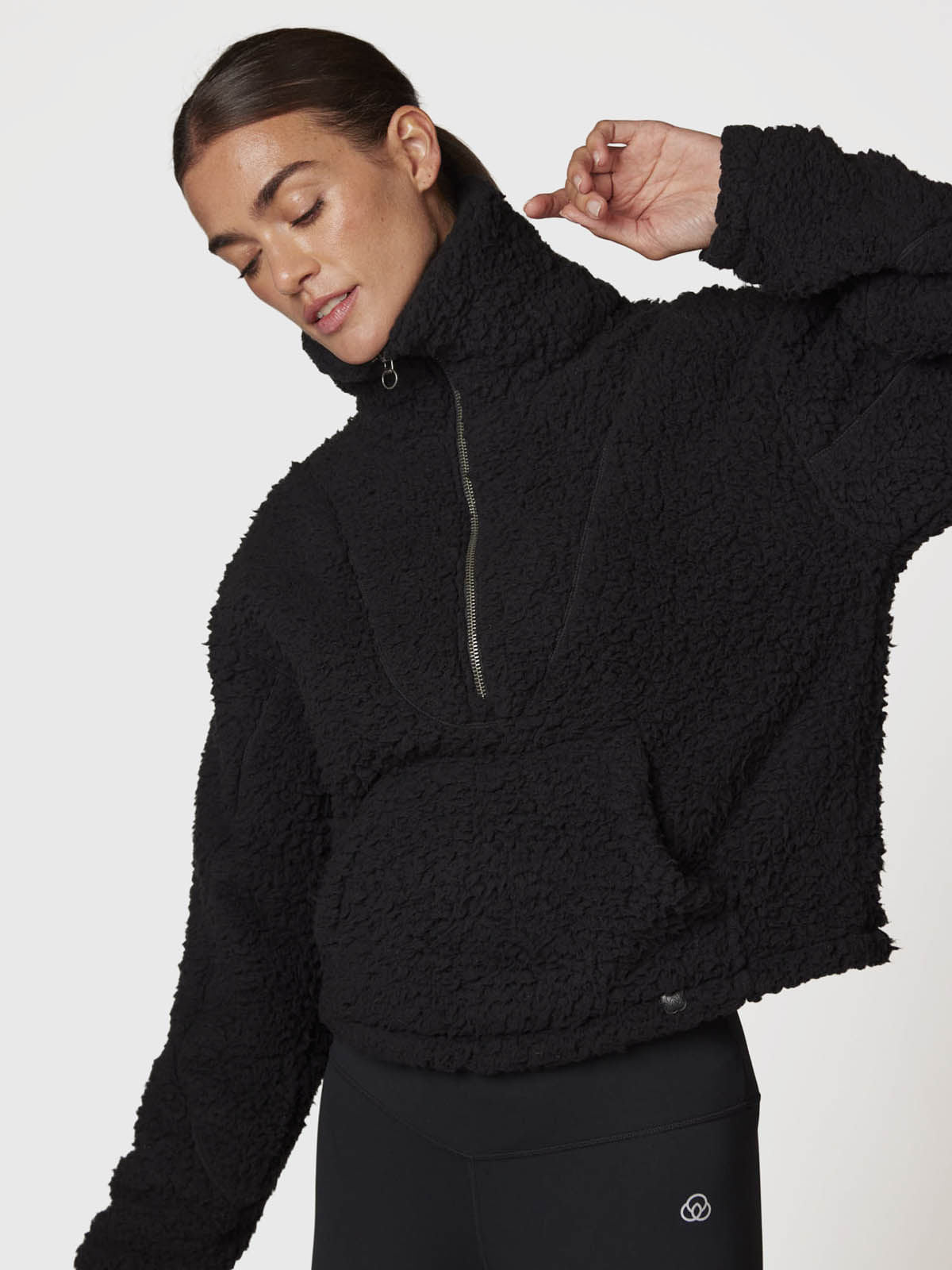 Polar Mujer Sherpa Negro Bsoul