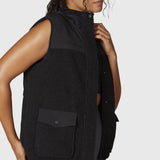 Parka Mujer Sherpa Negra Bsoul