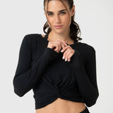 Polera Mujer Modal Aloe Negra Bsoul
