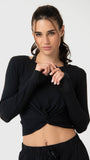 Polera Mujer Modal Aloe Negra Bsoul