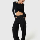 Polera Mujer Modal Aloe Negra Bsoul